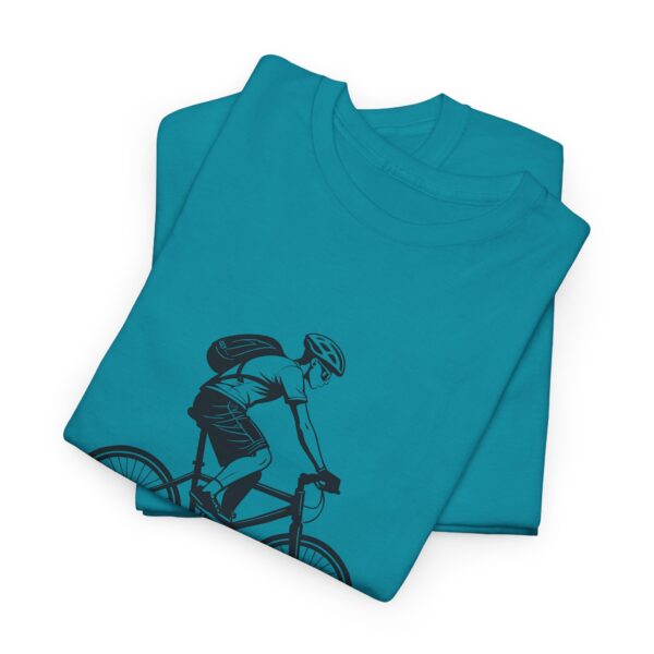 Biking Adventure - No Road! No Problem - Heavy Cotton Tee - Image 2
