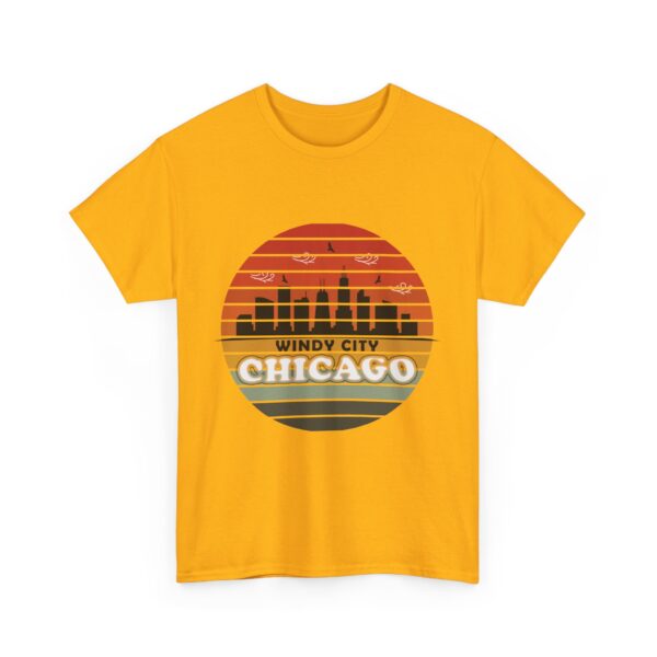 Windy City - Chicago - Heavy Cotton Tee - Image 2