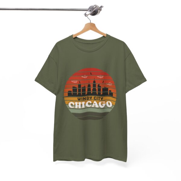 Windy City - Chicago - Heavy Cotton Tee - Image 12