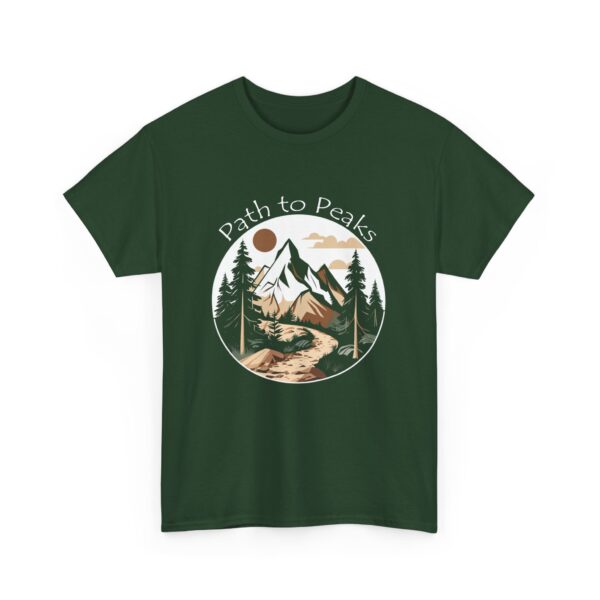 Path to Peaks - Heavy Cotton Tee - Image 2