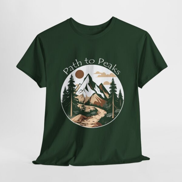 Path to Peaks - Heavy Cotton Tee - Image 4