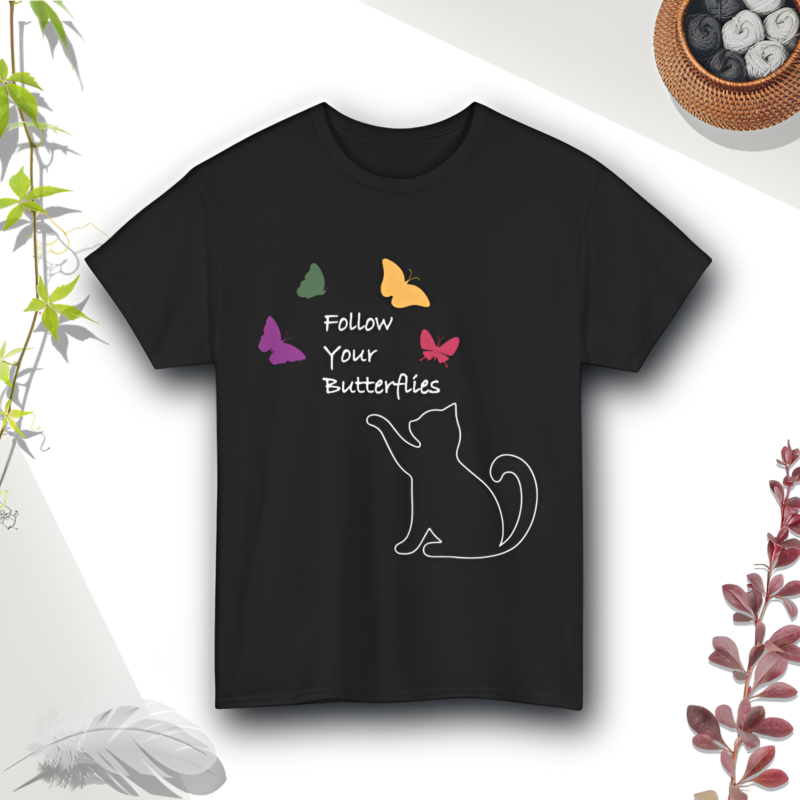 Follow Your Butterflies - Heavy Cotton Tee