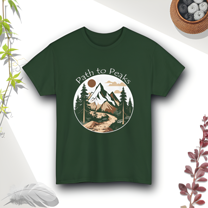 Path to Peaks - Heavy Cotton Tee