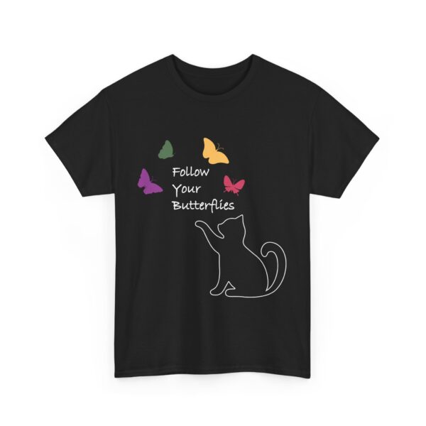Follow Your Butterflies - Heavy Cotton Tee - Image 2