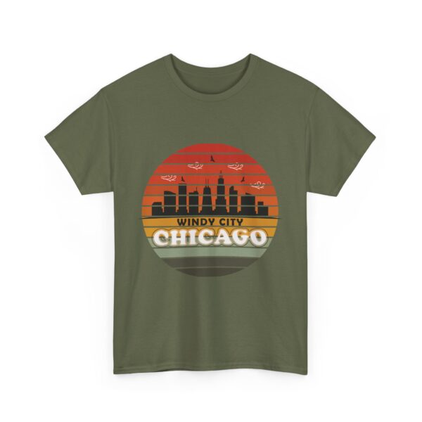 Windy City - Chicago - Heavy Cotton Tee - Image 8
