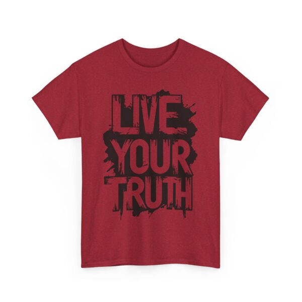 Live Your Truth - Heavy Cotton Tee - Image 2