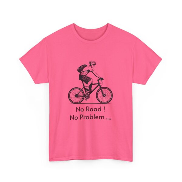 Biking Adventure - No Road! No Problem - Heavy Cotton Tee - Image 14