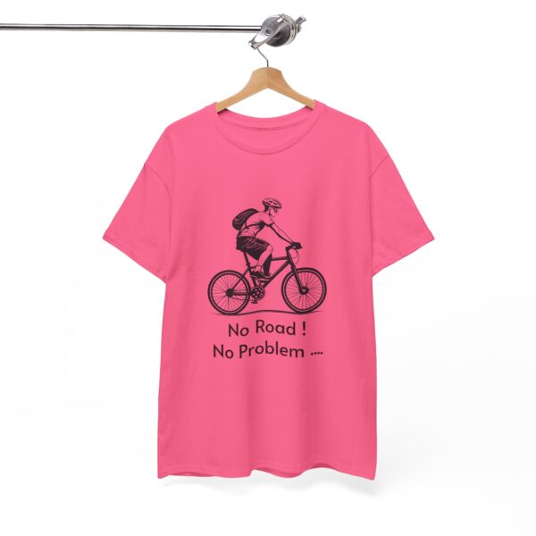 Biking Adventure - No Road! No Problem - Heavy Cotton Tee - Image 17