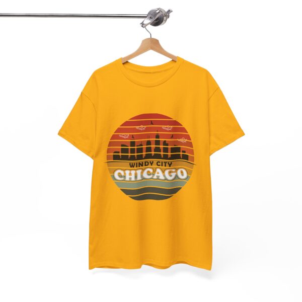 Windy City - Chicago - Heavy Cotton Tee - Image 6