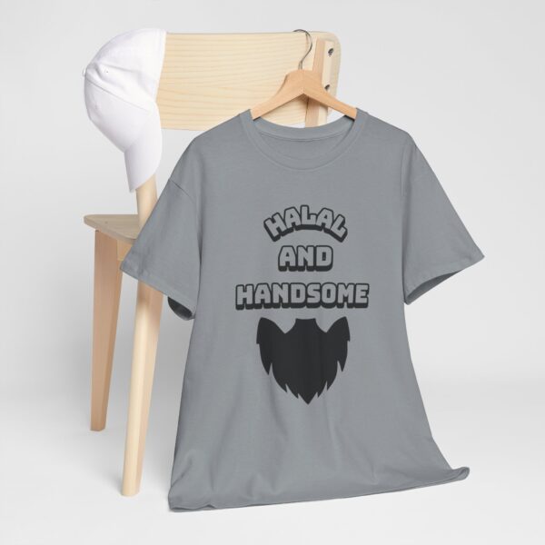 Halal and Handsome - Heavy Cotton Tee - Image 5