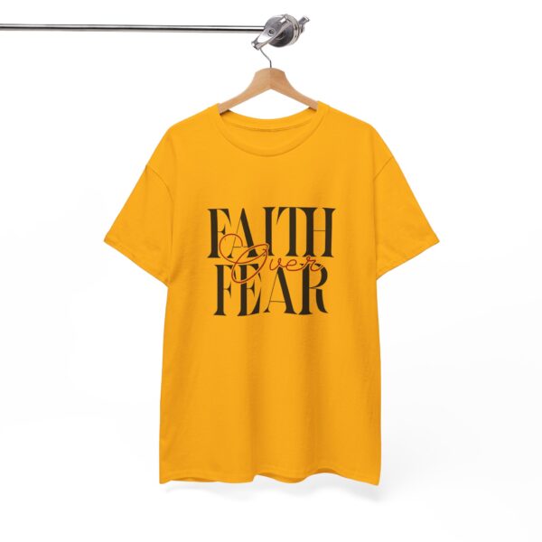 Faith Over Fear - Heavy Cotton Tee - Image 4