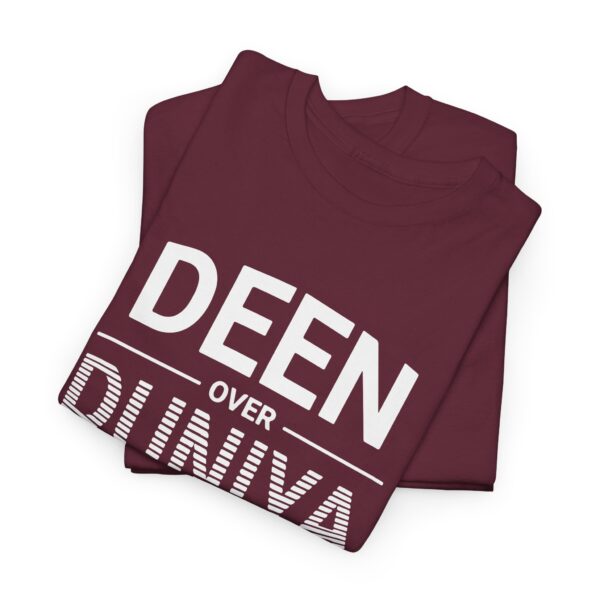 Deen Over Duniya - Heavy Cotton Tee - Image 3